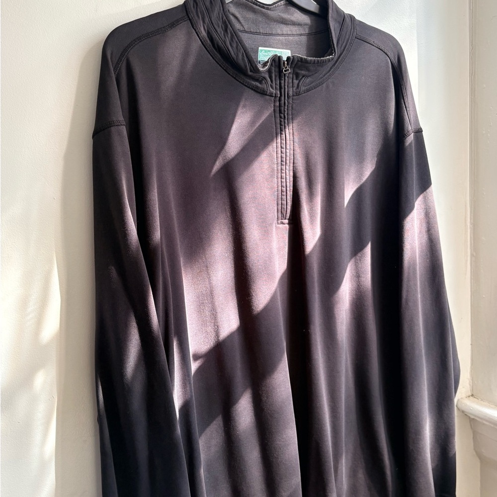Hogan Black Long Sleeve Quarter-Zip Shirt
